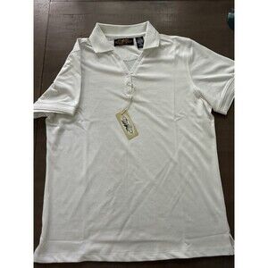 Eagle Dry Goods White Pullover Golf Polo Shirt Size Large NWT